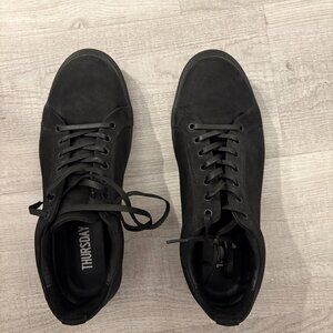 Thursday Boots Men's Premier Low Top in Black Matte Leather, Size 10